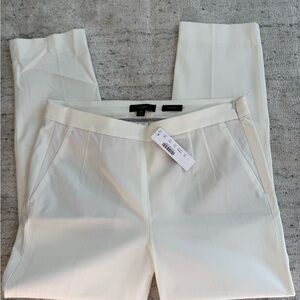 NWT Jcrew Martie Slim Fit pant in bi-stretch cotton White  6P